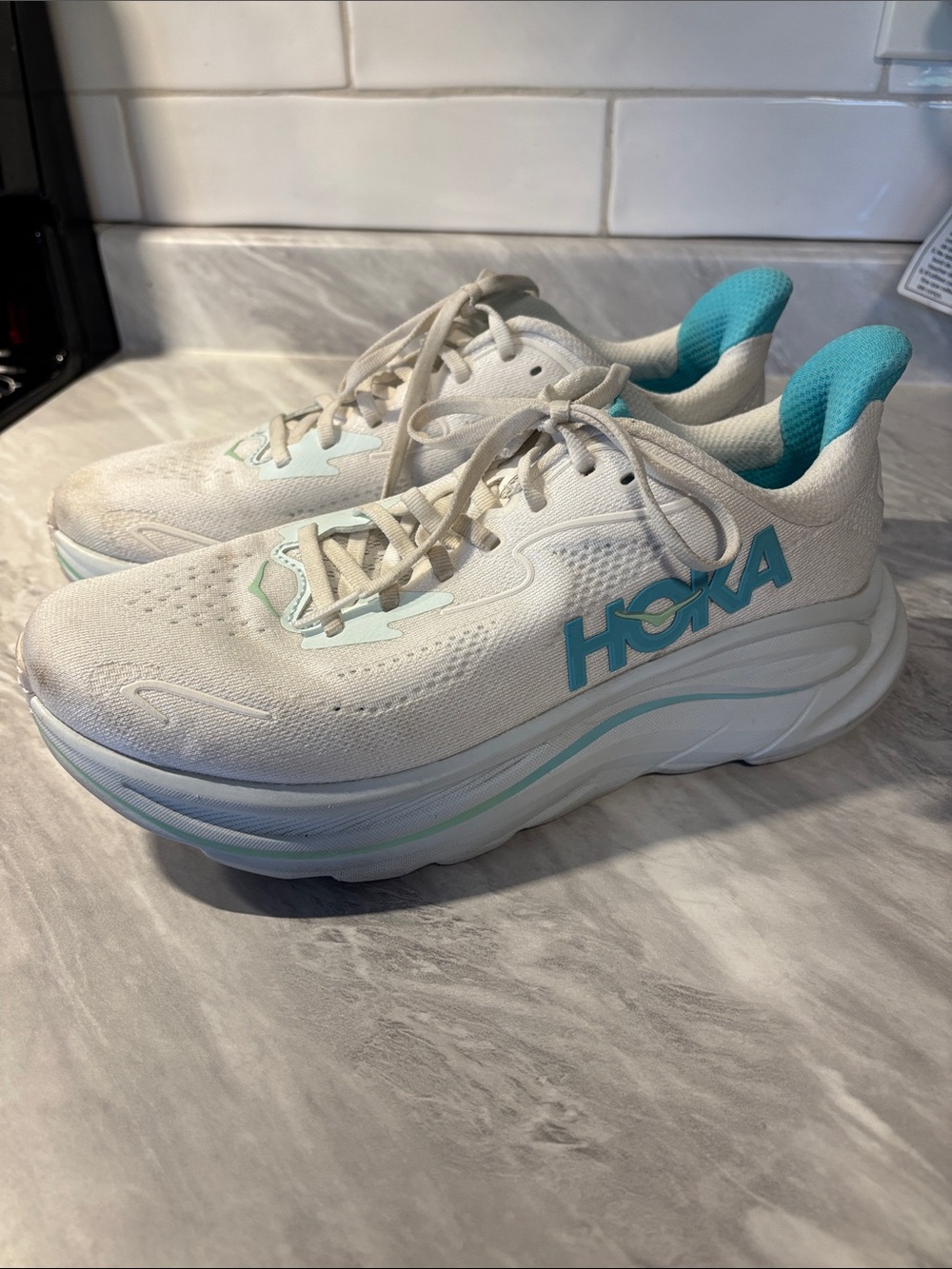 Hoka Clifton 10 running shoe.